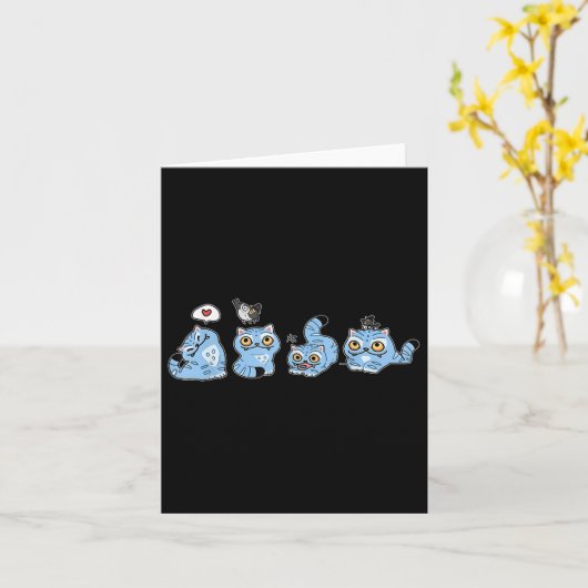 Dämonenjäger Tiger und Vögel Karte (Gelbe Blume)