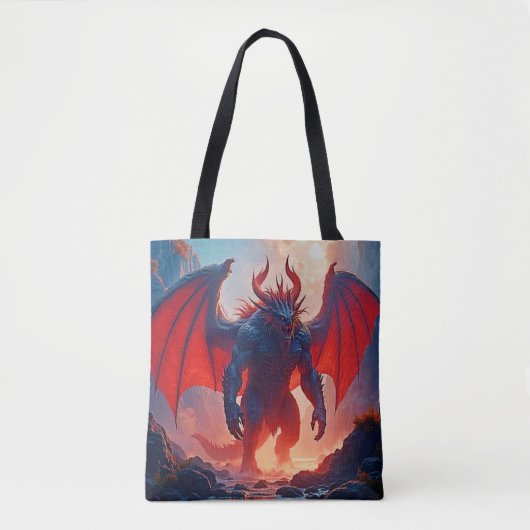 Dämonenkönig: Ewige Drachenschattenkunst Tasche (Vorderseite)