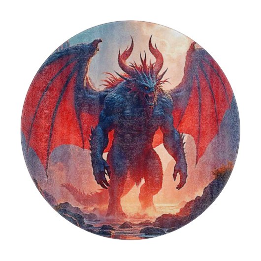 Dämonenkönig: Ewiger Drache Schattenkunst Schneidebrett (Vorderseite)