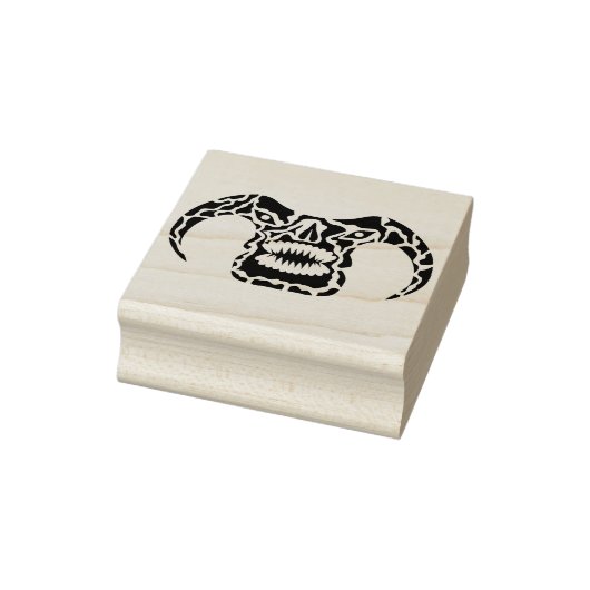 Dämonenkopf-Stempel Gummistempel (Stempel)