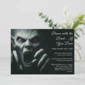 Dämonennacht Halloween Party Einladung (Stehend Vorderseite)