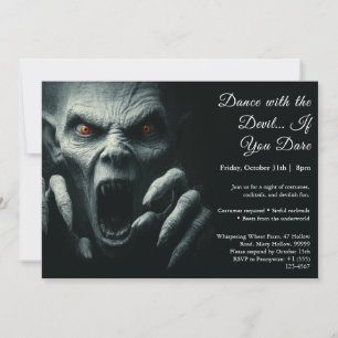 Dämonennacht Halloween Party Einladung