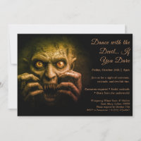 Dämonennacht Halloween Party Einladung