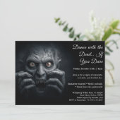 Dämonennacht Halloween Party Einladung (Stehend Vorderseite)