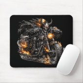 Dämonenschädel-Biker-Motorrad Mousepad (Mit Mouse)