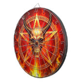 Dämonenschädel Dartboard Dartscheibe (Vorderseite rechts)