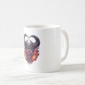 Dämonenschädel-Feuersturm Kaffeetasse (VorderseiteRechts)