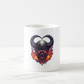Dämonenschädel-Feuersturm Kaffeetasse (Mittel)