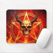 Dämonenschädel-Mauspad Mousepad (Mit Mouse)