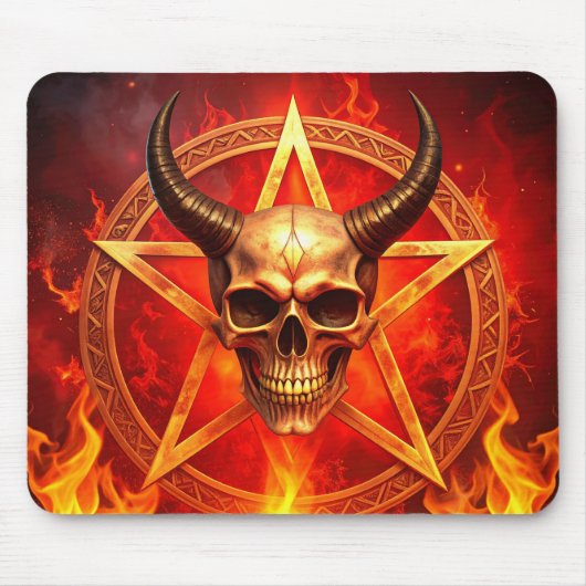 Dämonenschädel-Mauspad Mousepad (Vorne)