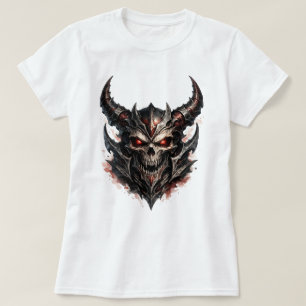 Dämonenschädel mit Hörnern T-Shirt