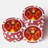 Dämonenschädel Poker Chip (Stapel)