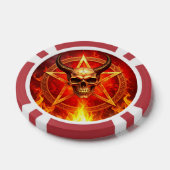 Dämonenschädel Poker Chip (Einzeln)