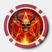 Dämonenschädel Poker Chip (Rückseite)