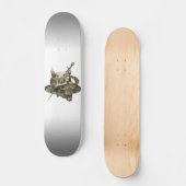 Dämonenschädel Python-Schlangenskateboard Skateboard (Vorderseite)