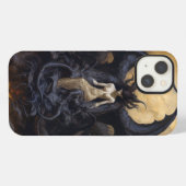 Dämonin Dark Fantasy Goth Gothic Kunst iPhone Hülle (Rückseite (Horizontal))