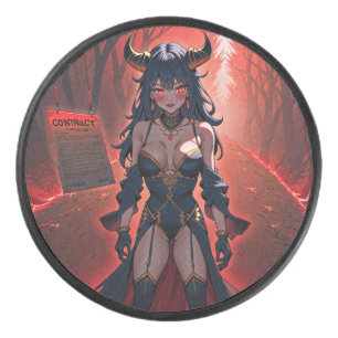 Dämonin mit Kontakt am Kreuzweg, Anime-Dämon Eishockey Puck