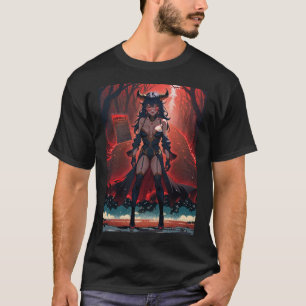 Dämonin mit Kontakt am Kreuzweg, Anime-Dämon T-Shirt