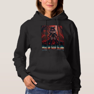 Dämonin mit Kontakt auf der Kreuzung, Anime-Dämon Hoodie