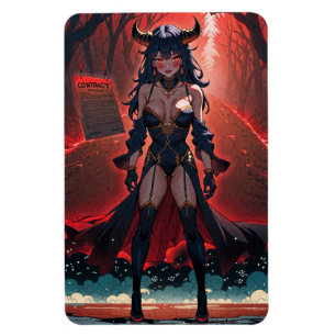 Dämonin mit Kontakt auf der Kreuzung, Anime-Dämon Magnet