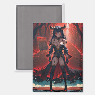 Dämonin mit Kontakt auf der Kreuzung, Anime-Dämon Magnet