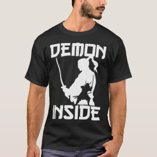 Dämonischer japanischer Krieger Samurai Katana Sch T-Shirt