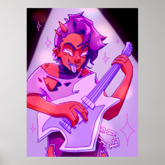 Dämonischer Rockstar Poster