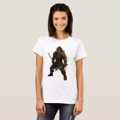 Dämonischer Samurai-Krieger T-Shirt (Vorne ganz)