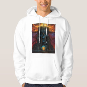 Dämonischer Totenkopf des Untergangs – Dark Gothic Hoodie