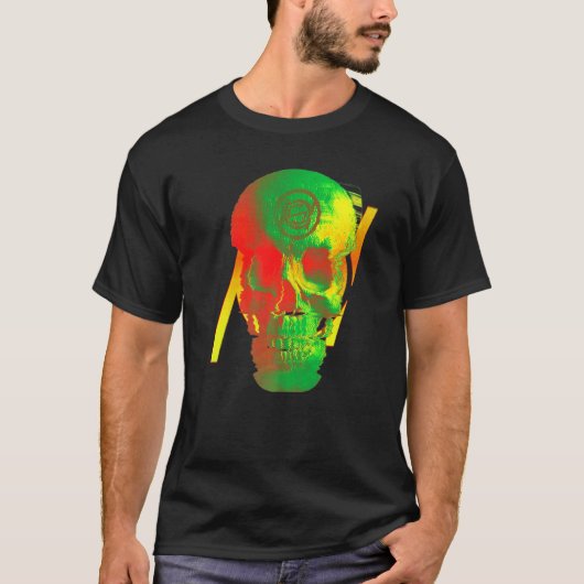 Dämonischer Totenkopf-Fehler T-Shirt (Vorderseite)