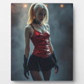 Dämonisches Cyber-Lady Fotoplatte (Vorderseite)