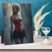 Dämonisches Cyber-Lady Fotoplatte (Seite)