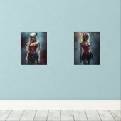 Dämonisches Duett Bilderwand Sets (Holzboden)