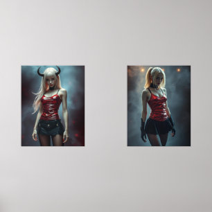 Dämonisches Duett Bilderwand Sets