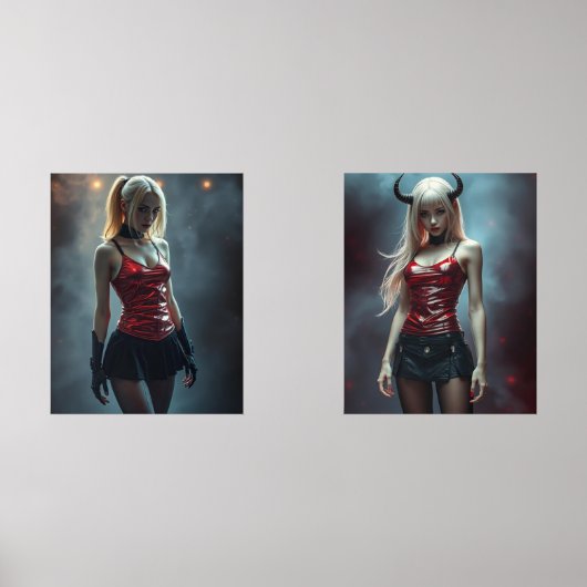 Dämonisches Duett Bilderwand Sets (Vorderseite)
