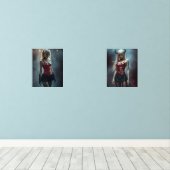 Dämonisches Duett Bilderwand Sets (Holzboden)