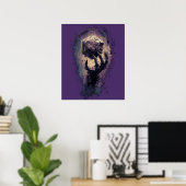 Dämonisches Hand Glühendes Kristall Fantasy Poster (Heimbüro)