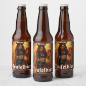 Dämonisches Lady Bierflaschenetikett (Flaschen)