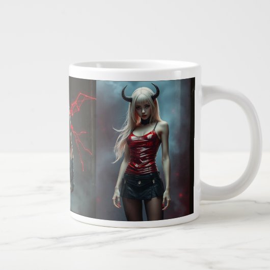 Dämonisches Lady Jumbo-Tasse (Rechts)