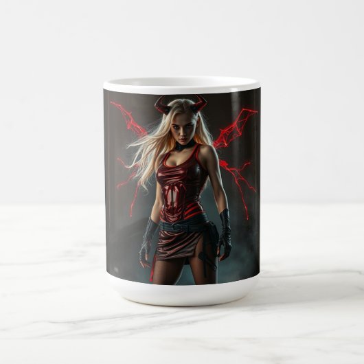 Dämonisches Lady Kaffeetasse (Mittel)