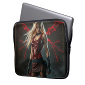 Dämonisches Lady Laptopschutzhülle (Vorderseite Links)