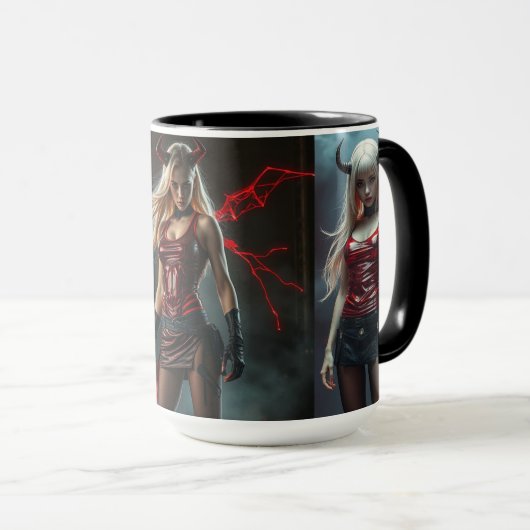 Dämonisches Lady Tasse (VorderseiteRechts)