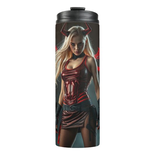 Dämonisches Lady Thermosbecher (Vorderseite)