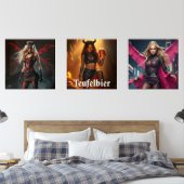 Dämonisches Triptychon Bilderwand Sets (Schlafzimmer)