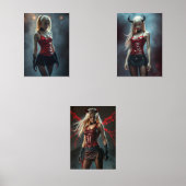 Dämonisches Triptychon Bilderwand Sets (Vorderseite)