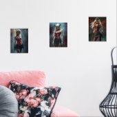 Dämonisches Triptychon Bilderwand Sets (Wohnzimmer)