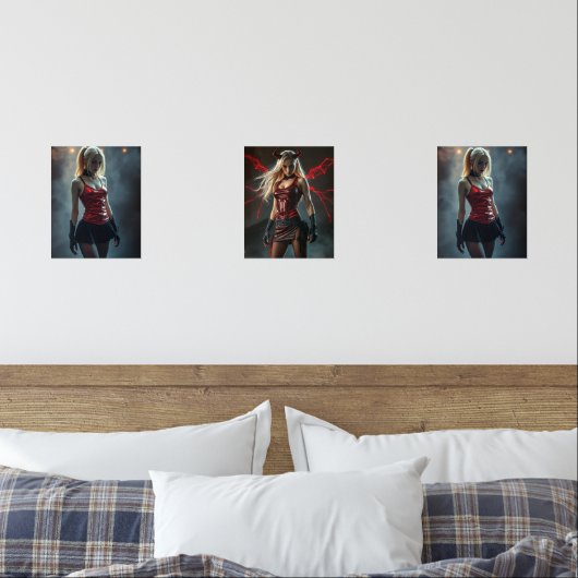 Dämonisches Triptychon Bilderwand Sets (Schlafzimmer)