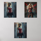 Dämonisches Triptychon Bilderwand Sets (Vorderseite)