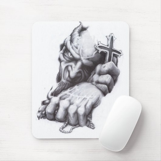 Dämonkreuz Mousepad (Mit Mouse)