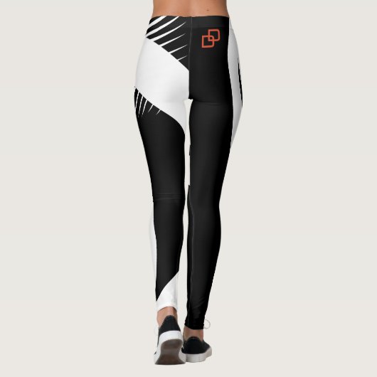 Damonti Sport New Wave Black Leggings (Rückseite)